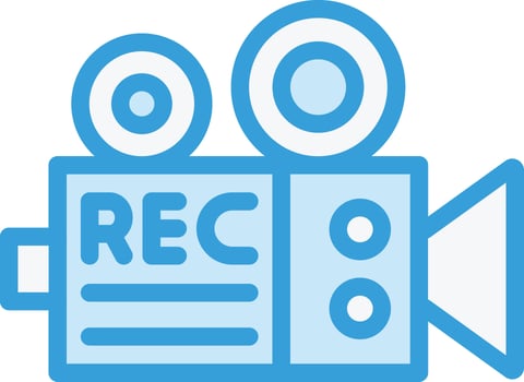 Video Recorder Vector Icon Design Illustration