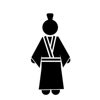 china culture vector illustration, china traditional clothing