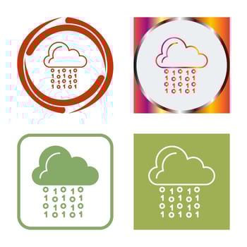 Cloud Coding Vector Icon