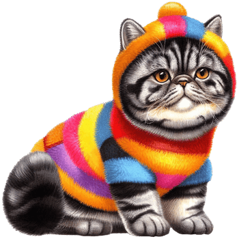 Cute pets in festive costumes, AI Generated png
