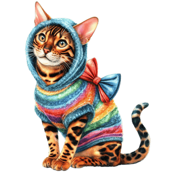 Cute pets in festive costumes, AI Generated png