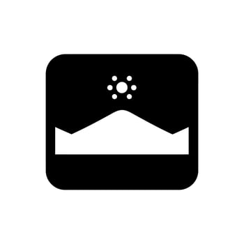 Snow-covered mountains icon - Simple Vector Illustration