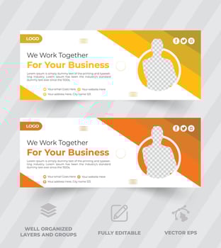 Digital agency Abstract Corporate business facebook cover template, Corporate business social media design Facebook cover template. vector