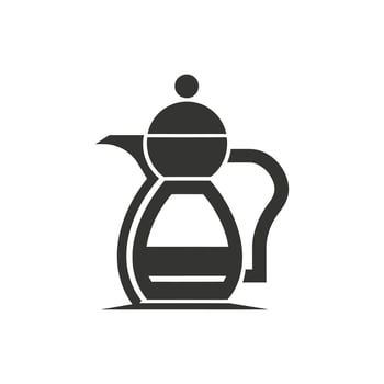 Arabic Coffee Pot and Date icon - Simple Vector Illustration