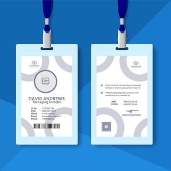 Modern and clean business id card and Student identity card template design and Employee Identity Card vector