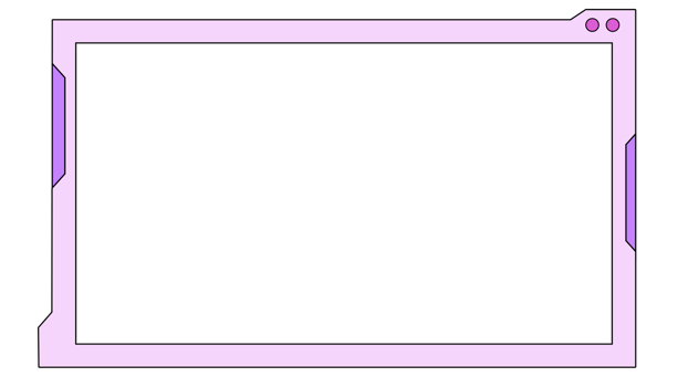 Retro 80s-90s style social media UI frame png