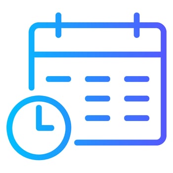 calendar gradient icon vector