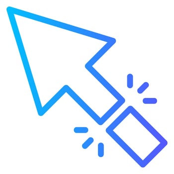 disruption gradient icon vector