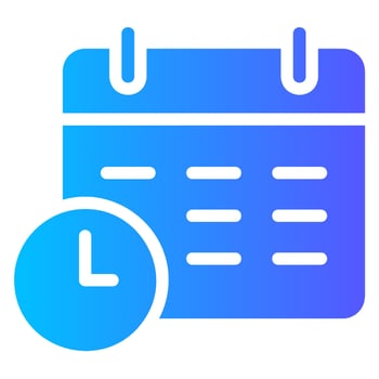 calendar gradient icon vector
