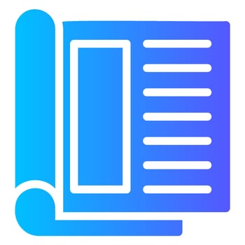 magazine gradient icon vector