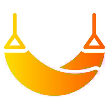 hammock gradient icon vector
