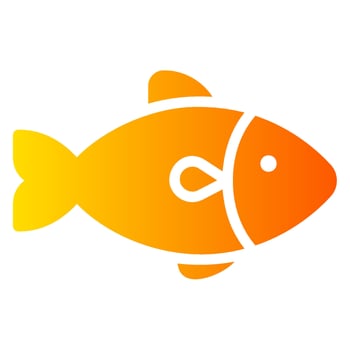 fish gradient icon vector