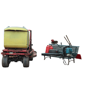 Tractor lawn mower png
