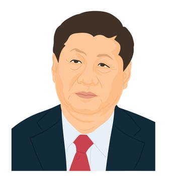 Leader of the Republic of China Xi Jinping vector