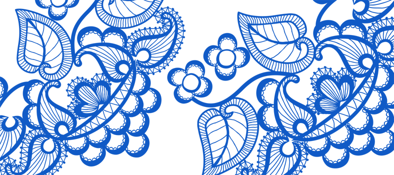 blue Flourish Decorative Abstract background Wallpaper png