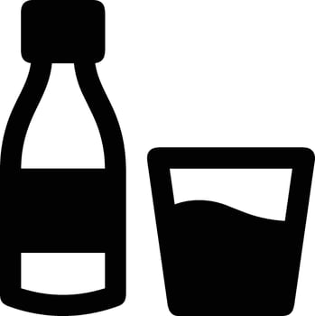 Bottle drink icon symbol vector image. Illustration of the drink water bottle glass design image