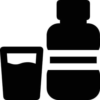 Bottle drink icon symbol vector image. Illustration of the drink water bottle glass design image