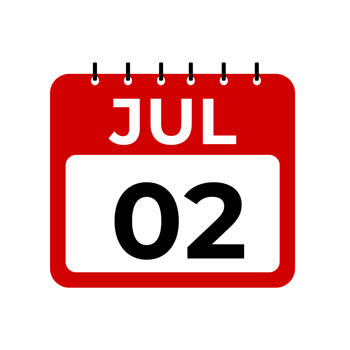 july 2 calendar reminder. july 2 daily calendar icon template. png