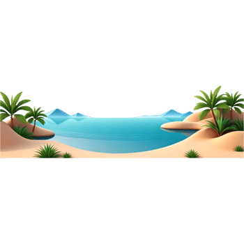 Beautiful natural view cartoon. AI Generative png