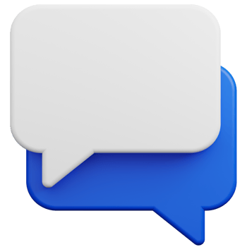 Bubble Chat 3D Illustration png