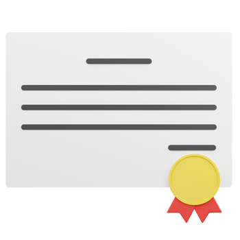Certificate Document 3D Illustration png