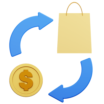 3D Render of Shopping Addict png