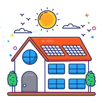 Vector design of solar home