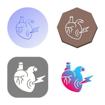 Heart Attack Vector Icon
