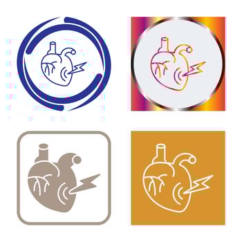 Heart Attack Vector Icon