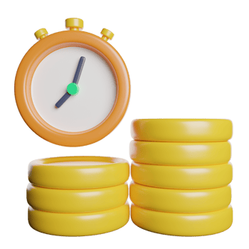 Time Is Money Clock png