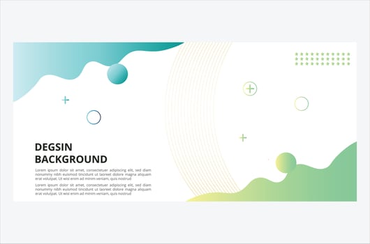 Colorful template banner with gradient.  Liquid shape and gradient colorful background. vector