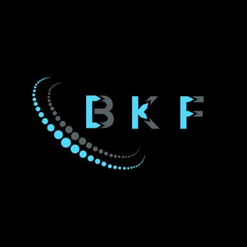 BKF letter logo creative design. BKF unique design. vector