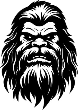 Bigfoot - Minimalist and Flat Logo - Vector illustration