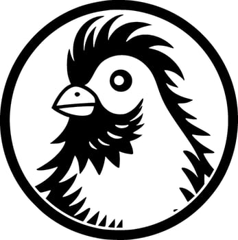 Chicken, Minimalist and Simple Silhouette - Vector illustration