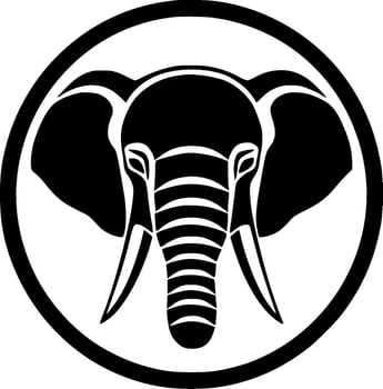 Elephant - Minimalist and Flat Logo - Vector illustration