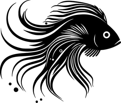 Fish, Minimalist and Simple Silhouette - Vector illustration