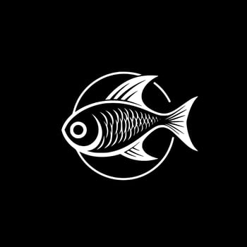 Fish, Minimalist and Simple Silhouette - Vector illustration