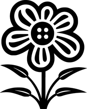 Flower - High Quality Vector Logo - Vector illustration ideal for T-shirt graphic