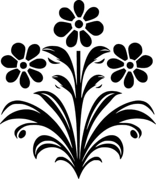 Flower - Minimalist and Flat Logo - Vector illustration