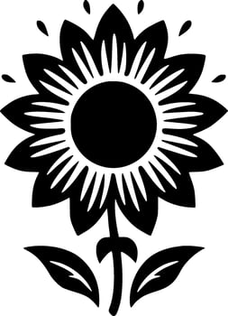 Flower - Minimalist and Flat Logo - Vector illustration