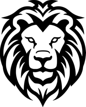 Lion - Minimalist and Flat Logo - Vector illustration