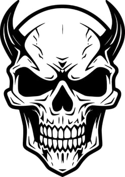Skull - High Quality Vector Logo - Vector illustration ideal for T-shirt graphic