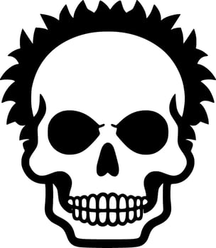 Skull - High Quality Vector Logo - Vector illustration ideal for T-shirt graphic