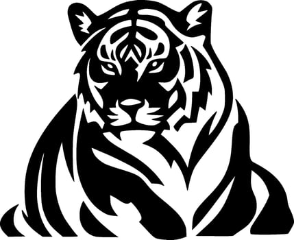 Tiger - High Quality Vector Logo - Vector illustration ideal for T-shirt graphic