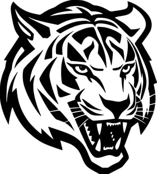 Tiger - Minimalist and Flat Logo - Vector illustration