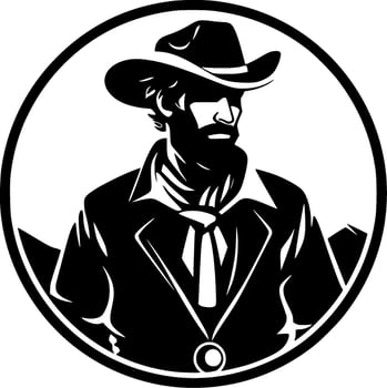 Western - High Quality Vector Logo - Vector illustration ideal for T-shirt graphic