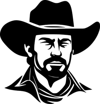 Western, Minimalist and Simple Silhouette - Vector illustration