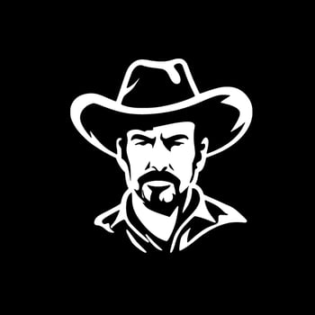 Western, Minimalist and Simple Silhouette - Vector illustration
