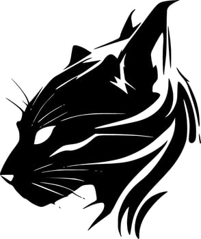 Wildcat - Minimalist and Flat Logo - Vector illustration