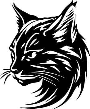 Wildcat - Minimalist and Flat Logo - Vector illustration